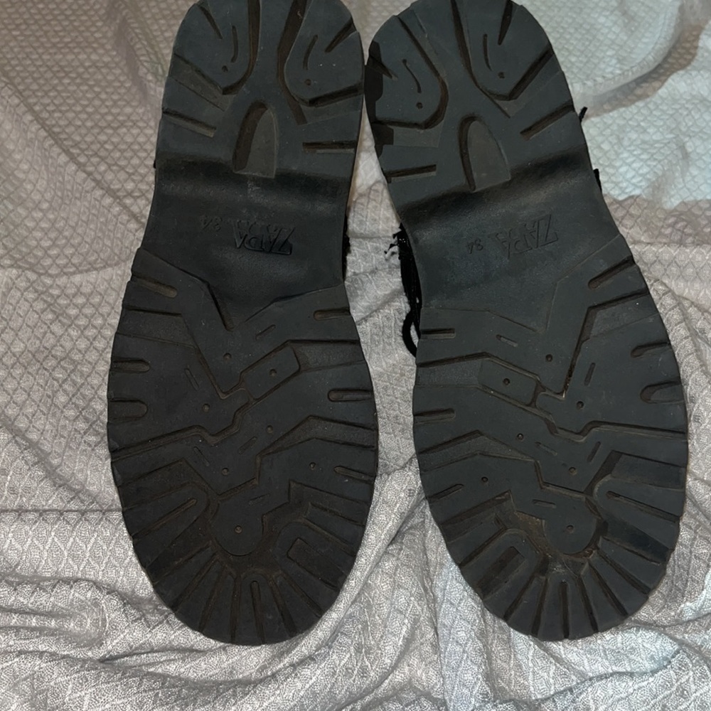 Zara Black Kids Jewel Boots Size 34 - Picture 10 of 15